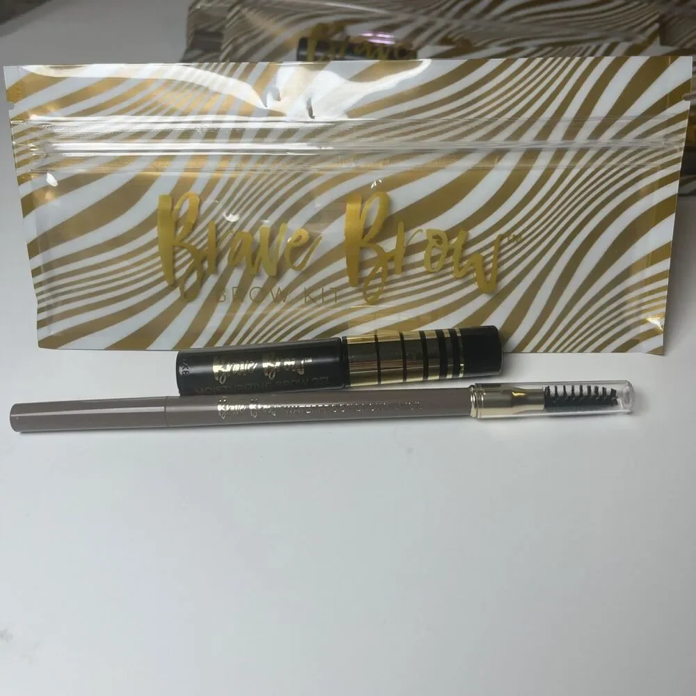 Belle Beauty Brave Brow Taupe Waterproof Eyebrow Pencil and Brave Brow Gel